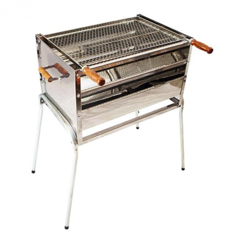 Churrasqueira de Carvão Inox Master Grill 60 cm